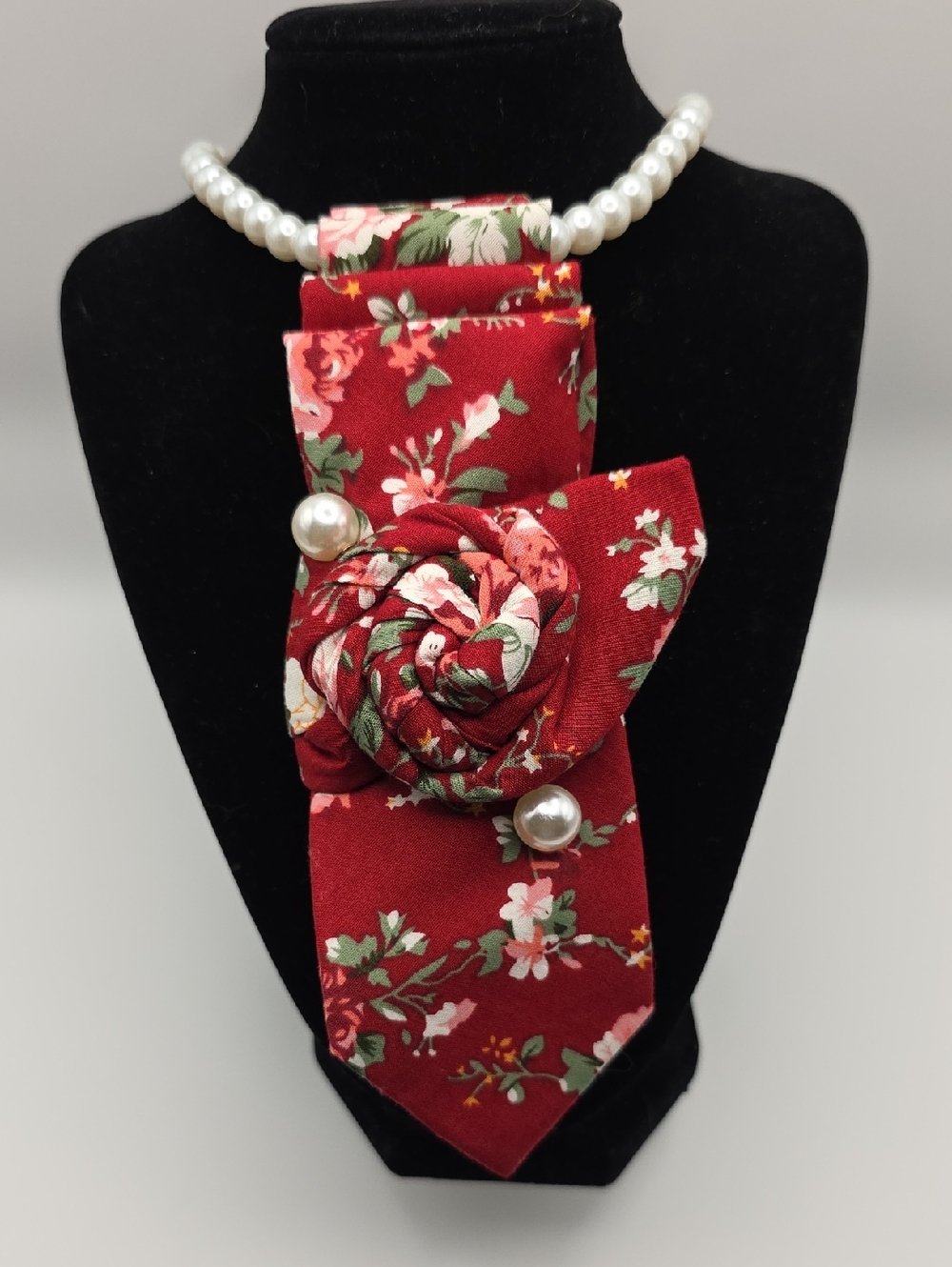 Tie Necklace | Floral Print